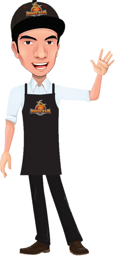 Primera versión del personaje saludando